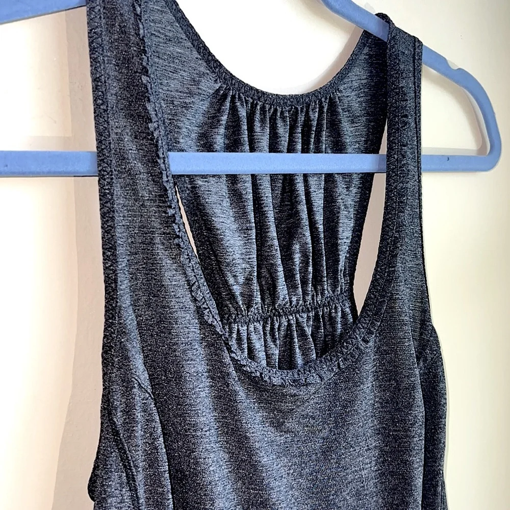 Lululemon Dark Grey Ruffle Tank - Picture 3 of 3